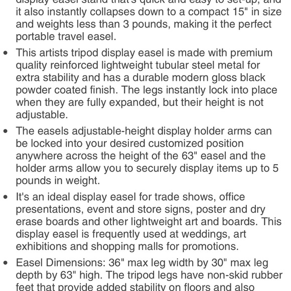 Portable Folding Easel - Picture 6 of 6